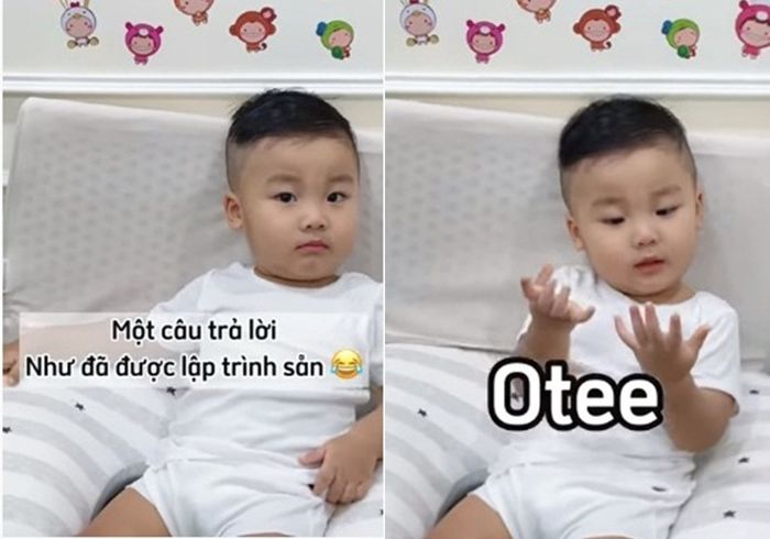 Bo Thúi đưa hai tay mẹ cho con xem tivi còn biết nịnh câu giờ