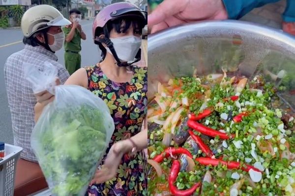 Cậu bé đem xôi tặng mấy chú bộ đội trực chốt: Mới cúng, ăn ngon lắm