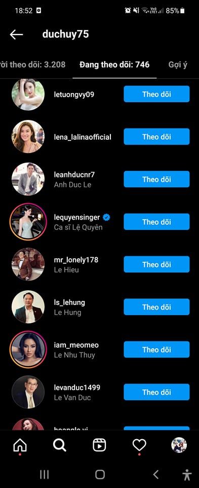 Chồng cũ bỏ theo dõi tình tin đồn kém 27 tuổi, với Lệ Quyên thì không