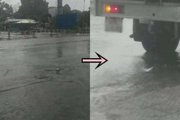 Chú công an thả thuyền giấy lúc trời mưa: Chở Covid đi xa thuyền nhé!