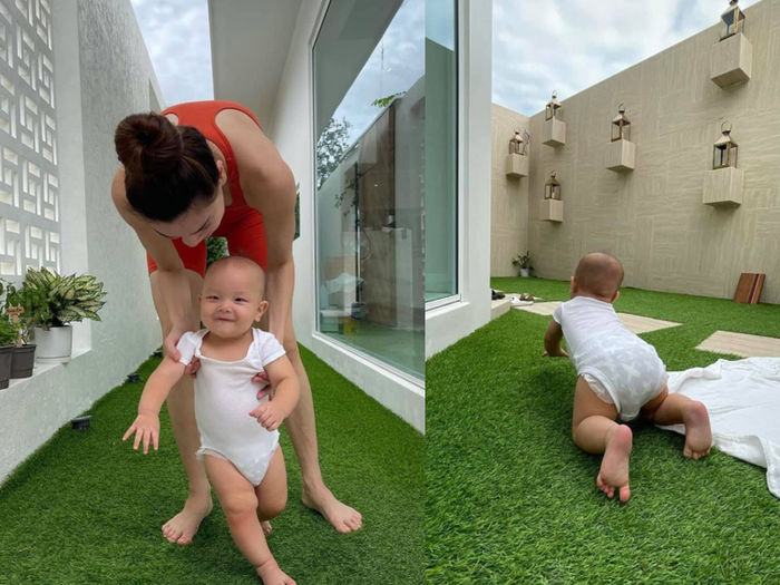 Cuộc sống mùa dịch của gia đình Hà Hồ trong biệt thự 30 tỷ
