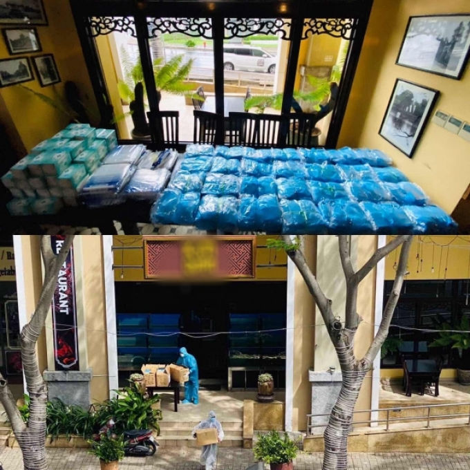 Sao Việt biến biệt thự thành kho chứa lương thực để tiếp tế bà con