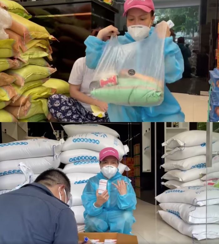 Sao Việt biến biệt thự thành kho chứa lương thực để tiếp tế bà con