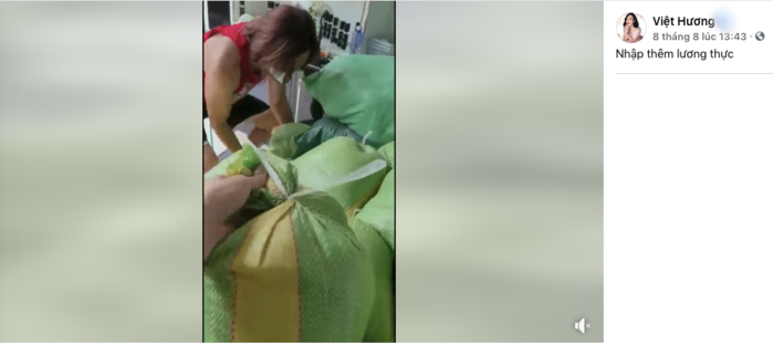 Sao Việt biến biệt thự thành kho chứa lương thực để tiếp tế bà con