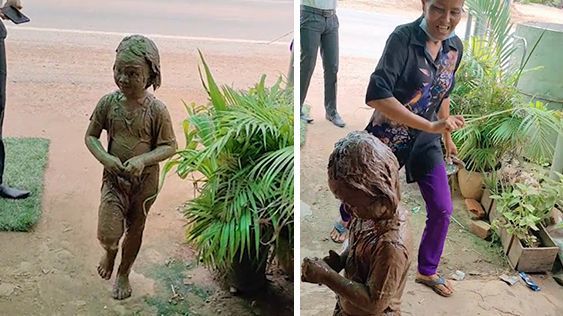 Đẻ con gái cho thùy mị, nết na, nhìn cảnh này thì sai quá sai