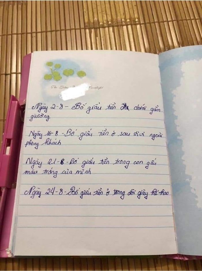 Lá thư con gái xin lỗi khi lỡ dòm ví và lén cho bố thêm 120 ngàn đồng