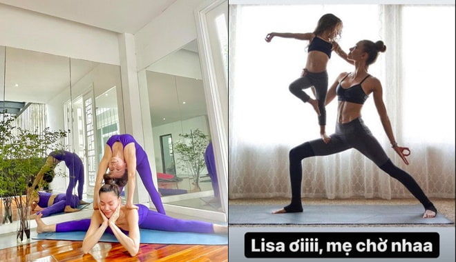 Đúng chuẩn con nhà nòi: Lisa mới 9 tháng tuổi đã mê tập yoga