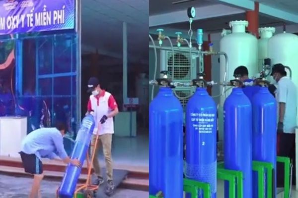 Gia đình bà Phương Hằng tặng 50.000 bình oxy tới khu cách ly Đại Nam