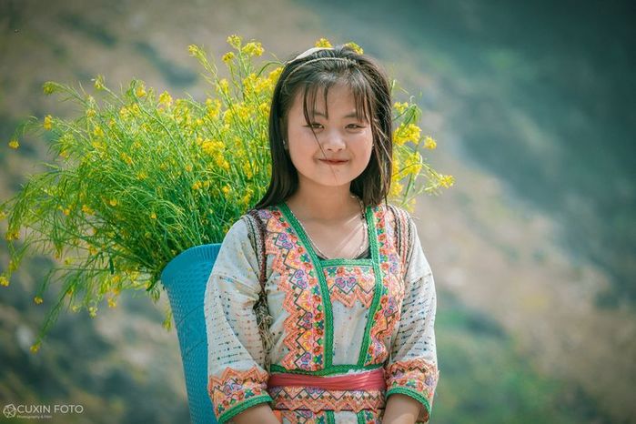 Hình ảnh bé gái Hà Giang mang nét đẹp thiên thần gây sốt CĐM