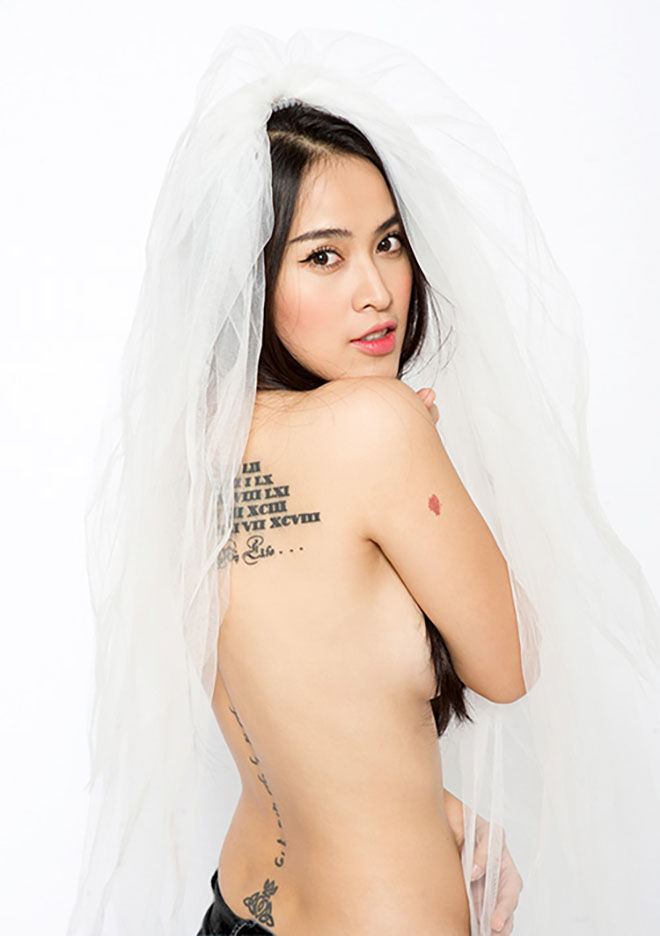 Mỹ nhân Việt sở hữu hình xăm bặm trợn nhưng là gái ngoan