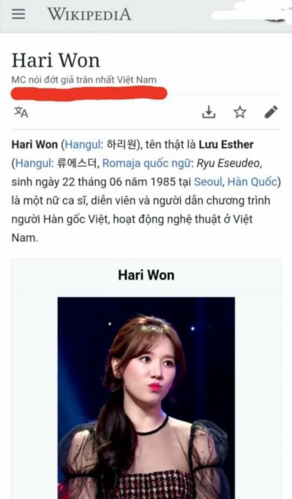 Sao Việt bị sửa đổi thông tin: Jack có con cũng chưa bằng Hari Won