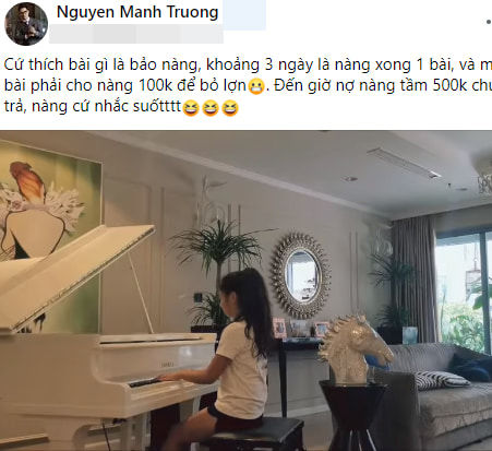 Con gái Shark Long chơi đàn điệu nghệ, 3 ngày bố thưởng 1 một lần