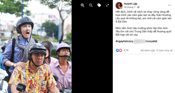 Huỳnh Lập tâm sự mùa Covid: Nhớ và thương Sài Gòn rất nhiều