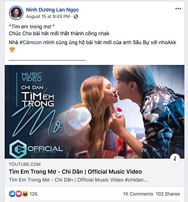 Lan Ngọc 7749 lần làm điều tốt cho Chi Dân: MV nào ra cũng share