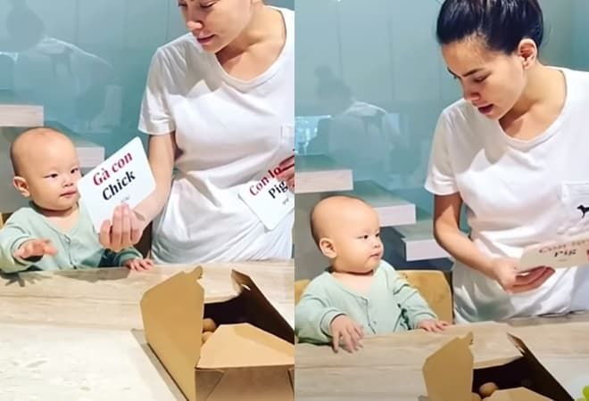 Leon lách chách cái miệng như nhạc cụ: Muốn nói lắm rồi nè mẹ Hà ơi