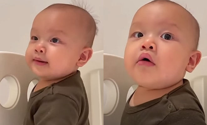 Leon lách chách cái miệng như nhạc cụ: Muốn nói lắm rồi nè mẹ Hà ơi