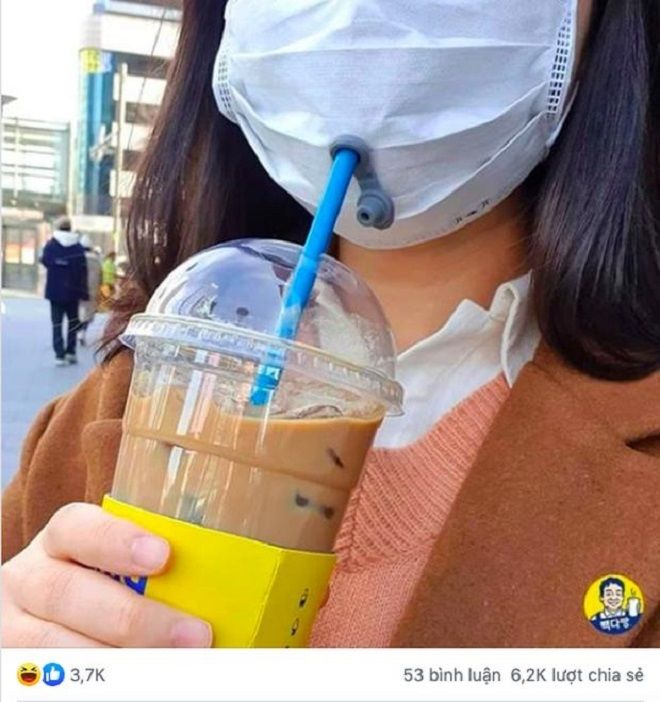 Mùa dịch và những pha sáng tạo chất phát ngất: ăn mì bằng ly uống nước