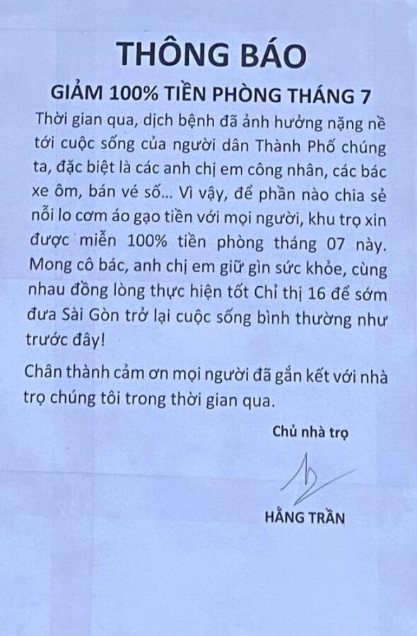 Những chủ trọ “trên cả tuyệt vời”: Tuyển người nghèo vào ở