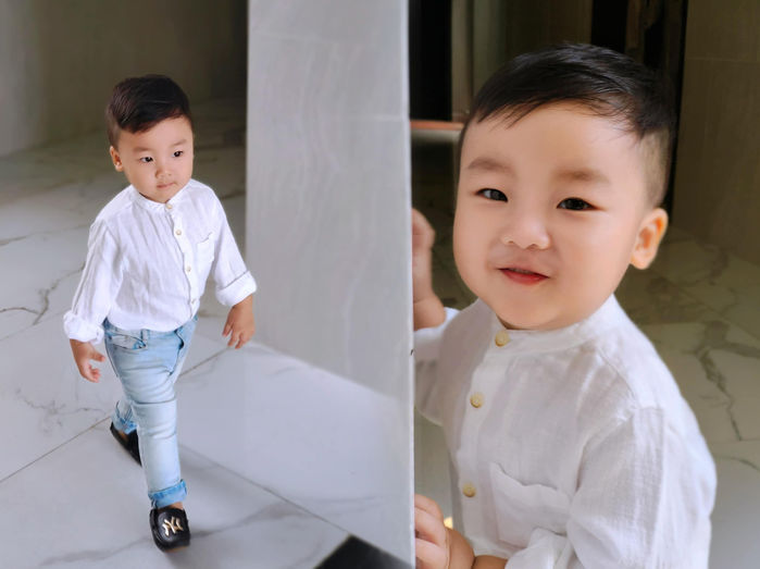 Nuôi con bằng sữa mẹ: Hạ Trâm toát mồ hôi vì con ăn như Thánh Gióng