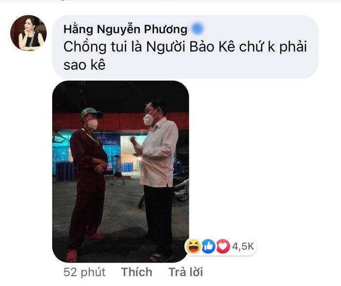 Phản ứng của bà Phương Hằng khi chồng bị gọi là sao kê?