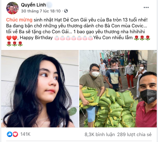 Cảm động: Quyền Linh, Phương Thanh nai lưng vác gạo cứu đời nguy nan