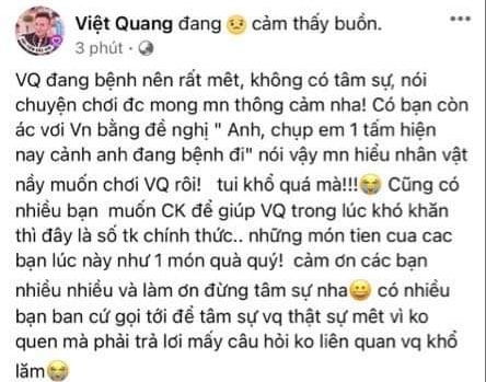 Sân khấu cuối cùng của Việt Quang trước khi mất: Yên nghỉ anh nhé!