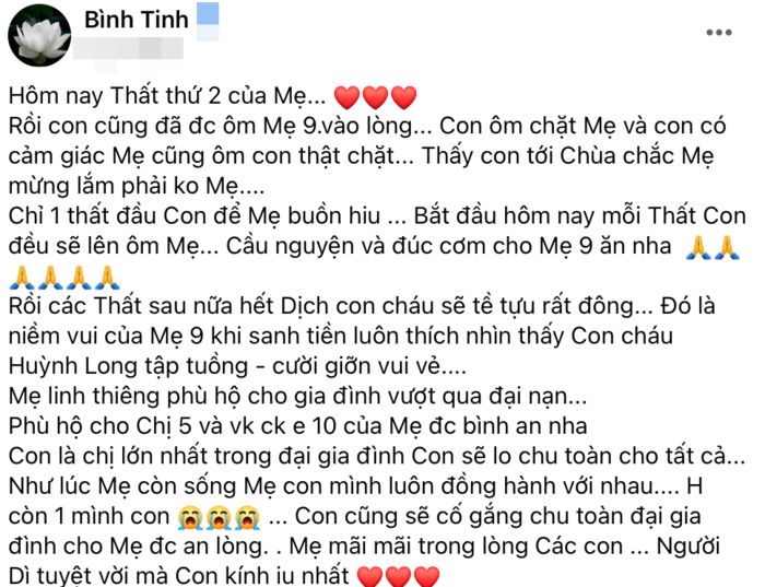 Sao Việt an ủi Bình Tinh, Phi Nhung: Khóc lóc không được gì