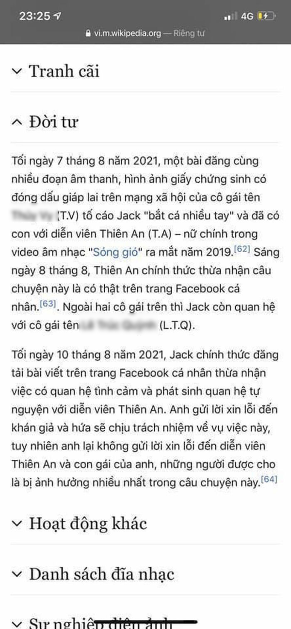 Sao Việt bị sửa đổi thông tin: Jack có con cũng chưa bằng Hari Won