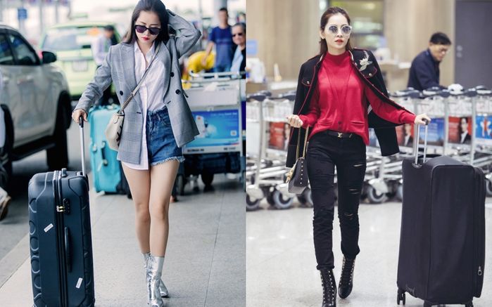 Thời trang sân bay: đơn giản như Lan Ngọc, sang chảnh như Lý Nhã Kỳ