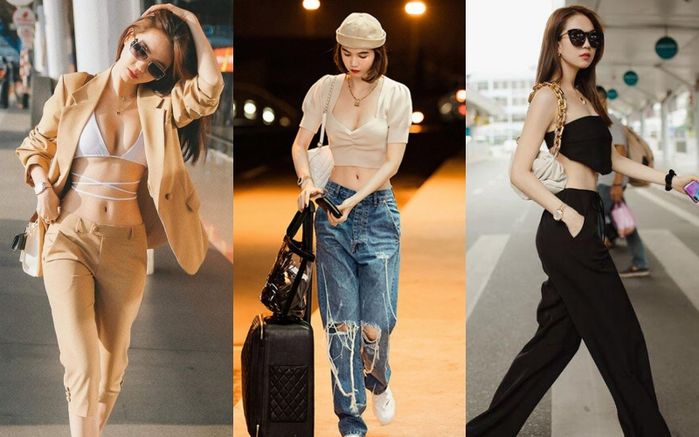 Thời trang sân bay: đơn giản như Lan Ngọc, sang chảnh như Lý Nhã Kỳ