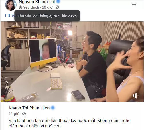 Toàn cảch clip Khánh Thi khóc nức nở khi gọi con: Hết dịch ba mẹ về