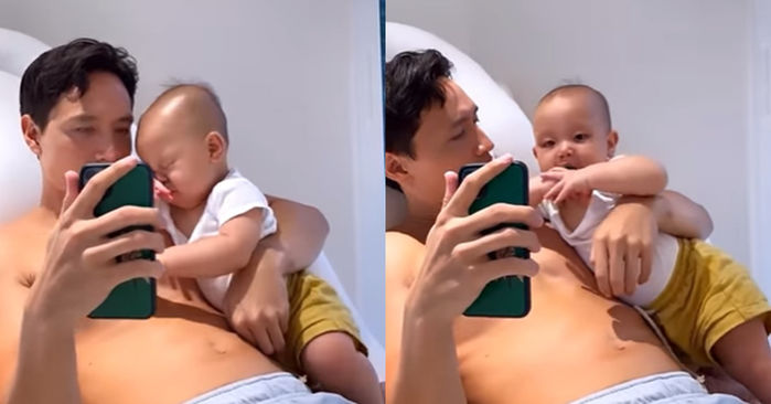 Leon không hợp tác, kéo tuột áo Lisa khi nói chuyện với ông bà nội
