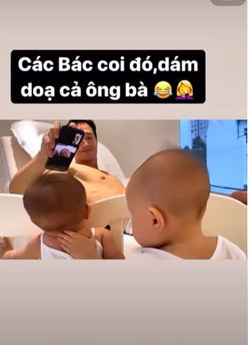 Leon không hợp tác, kéo tuột áo Lisa khi nói chuyện với ông bà nội