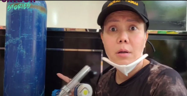 Việt Hương cầu xin khán giả trả lại bình oxy đừng bán