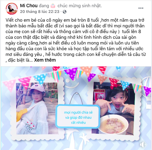 Xuân Lan tặng quà sinh nhật Lavie, dặn mọi người đừng thương hại bé