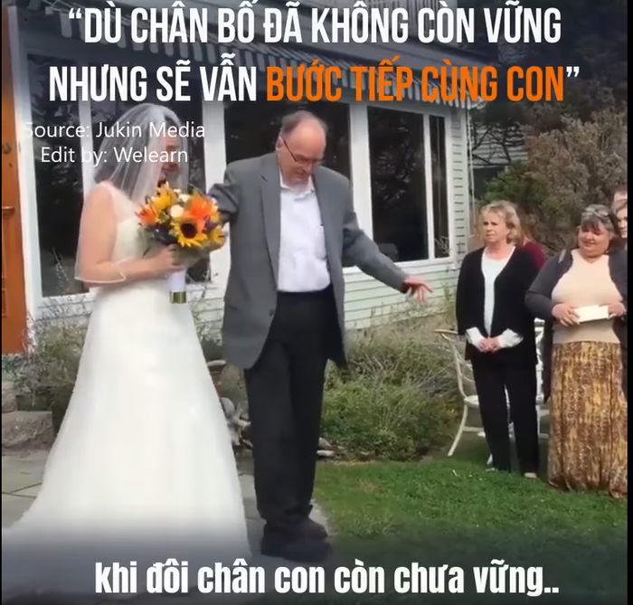 Xúc động: Cha bệnh nặng nằm trên cáng vẫn nắm tay con vào lễ đường