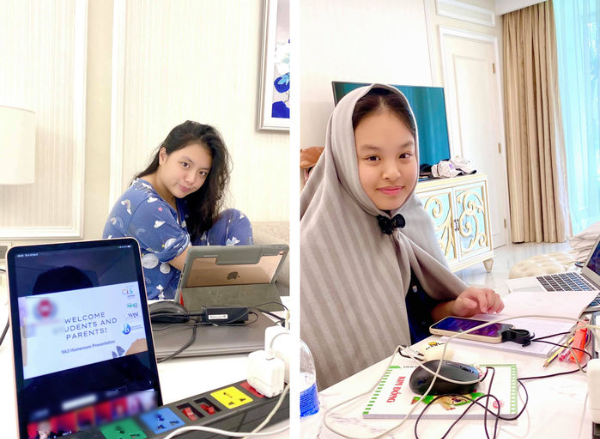1001 biểu cảm học online của con sao Việt: Subeo vừa học vừa trông em 