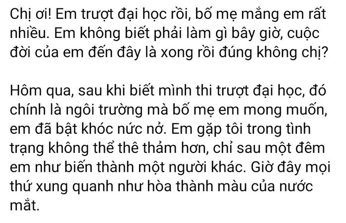 2k3 trượt đại học, bố mẹ phản ứng: Giờ sao tao dám nhìn mặt ai nữa