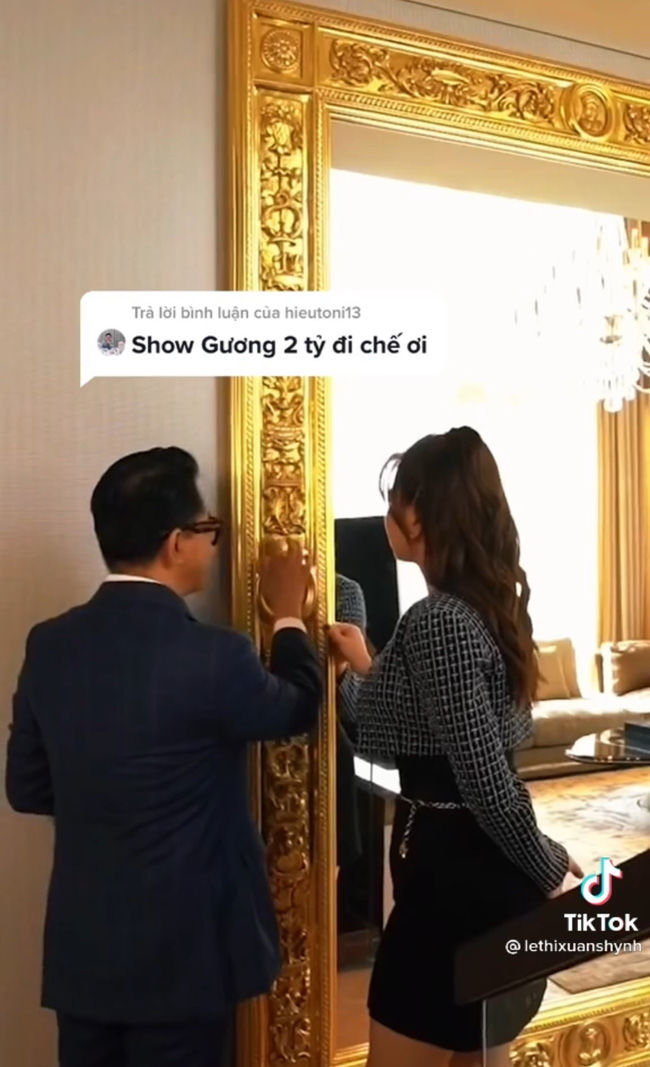 Nữ đại gia thuê Thái Công làm nhà 200 tỷ: Mua gương 2 tỷ quay Tiktok