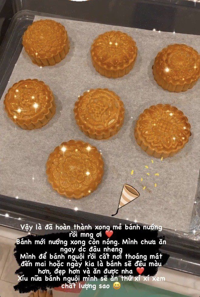 Sao Việt trổ tài làm bánh trung thu: Văn Mai Hương mở tiệm được rồi