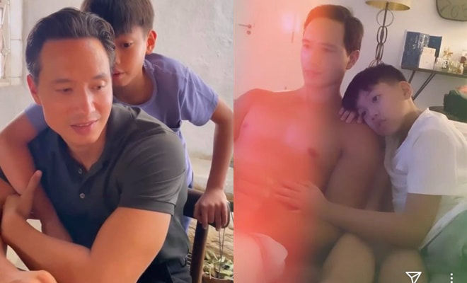 Kim Lý chăm con hết hơi, tốn sức: Nhảy múa đủ trò chỉ để 3 con vui