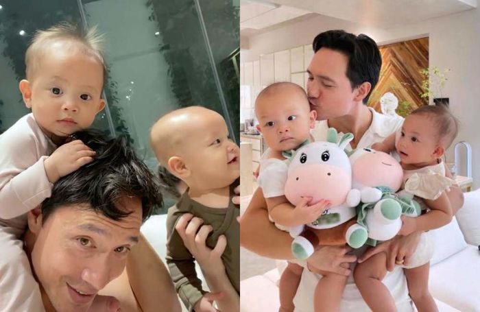 Kim Lý chăm con hết hơi, tốn sức: Nhảy múa đủ trò chỉ để 3 con vui