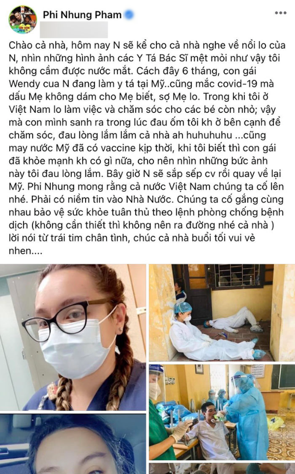 Mẹ con Phi Nhung: Con gái đã khỏi Covid-19, mẹ cũng mau vượt qua nhé!