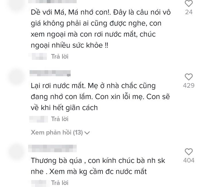 Mẹ già 105 tuổi mếu máo nhắn con gái ở xa: Về với má, nhớ quá hà