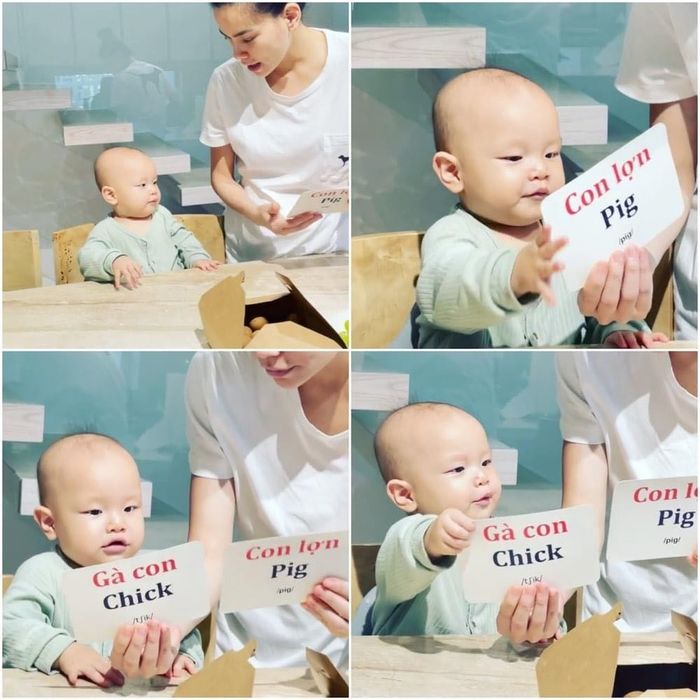 Mới 2 tuổi, nhóc tỳ Vbiz đã chăm học hỏi: Bo Thúi gì cũng nhớ