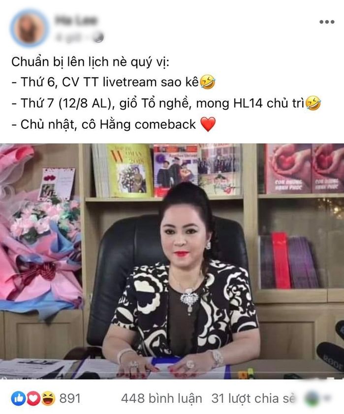 Rộ tin bà Phương Hằng tiếp tục sự nghiệp livestream vì nợ khán giả