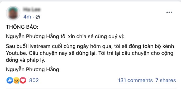 Rộ tin bà Phương Hằng tiếp tục sự nghiệp livestream vì nợ khán giả
