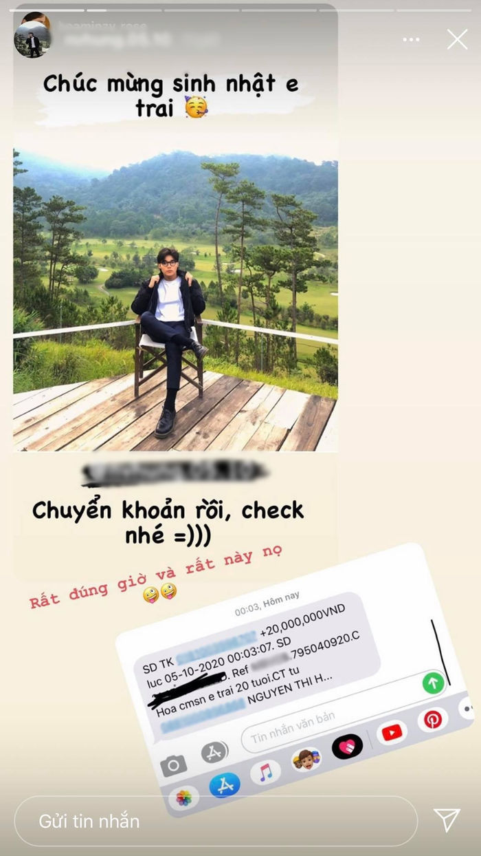 Sao Việt giàu sang cả họ được nhờ: Công Vinh cho chị nửa tỷ làm vốn