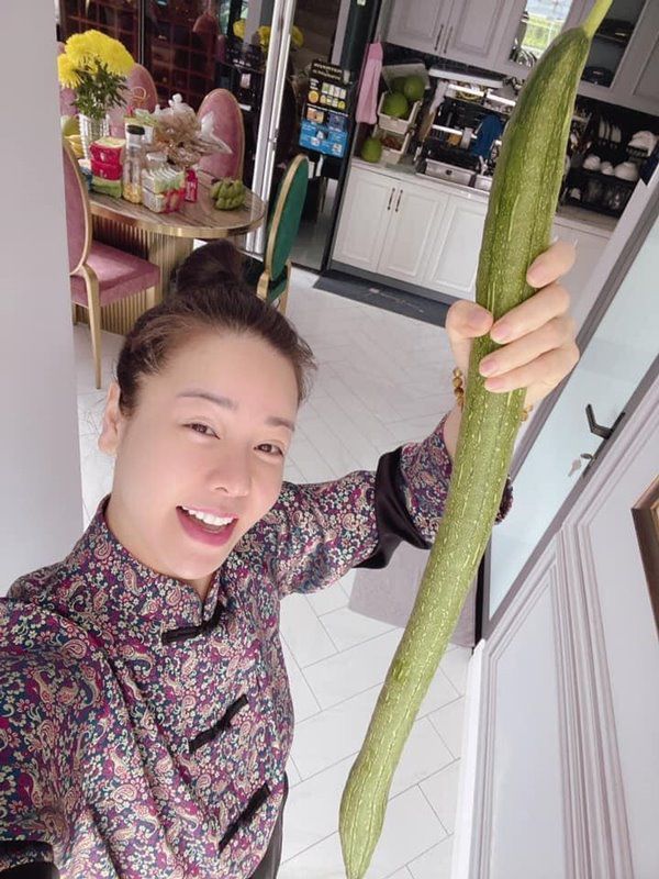 Sao Việt làm vườn mát tay: Nhật Kim Anh trồng mướp dài bằng người