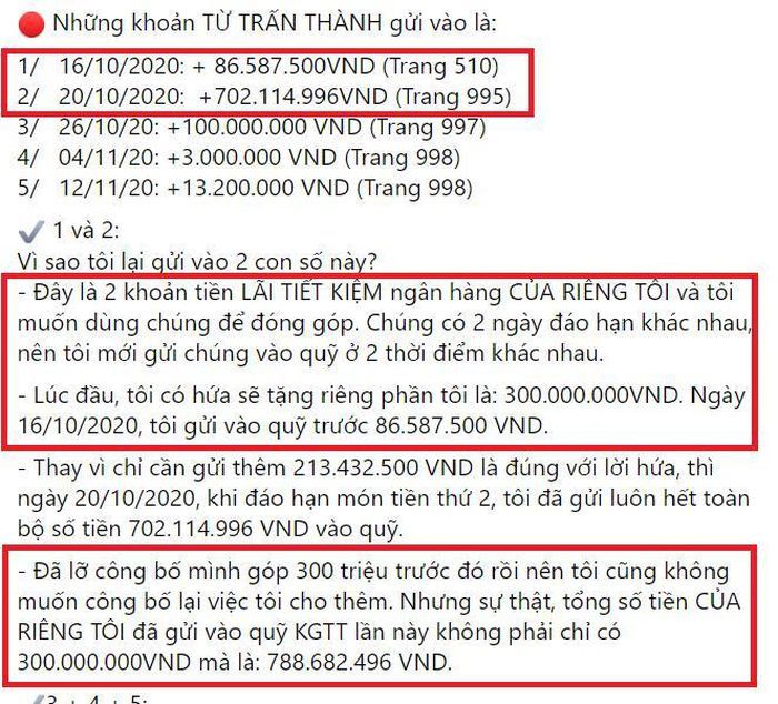 Trấn Thành gửi tiết kiệm bao nhiêu mà tiền lời lên đến gần 800 triệu?